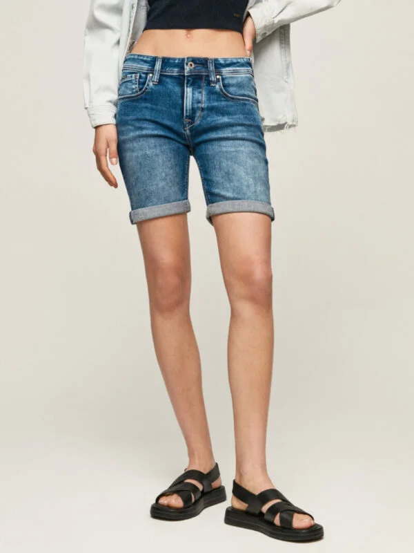 Pepe Jeans dámské modré džínové šortky - 27 (000)