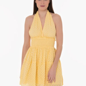 Pepe Jeans dámské žluté šaty - XS (039)
