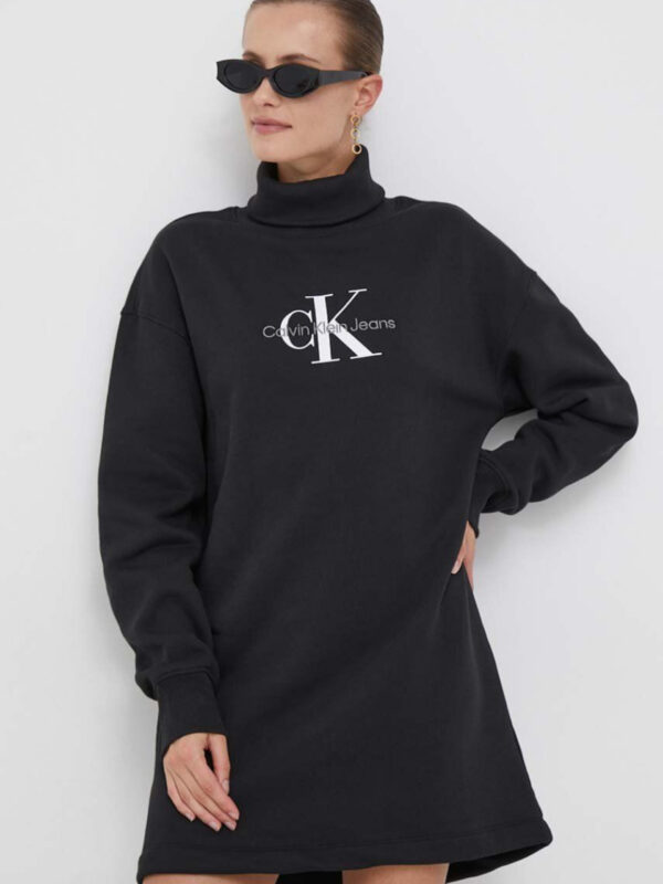 Calvin Klein dámské černé teplákové šaty - L (BEH)