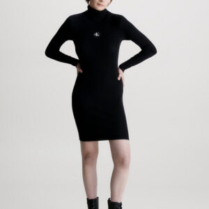 Calvin Klein dámské černé úpletové šaty - XS (BEH)