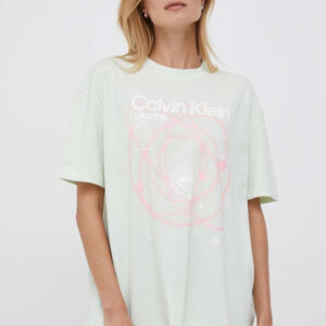 Calvin Klein dámské světle zelené tričko - XS (LCE)