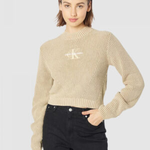 Calvin Klein dámský béžový svetr - XS (PF2)