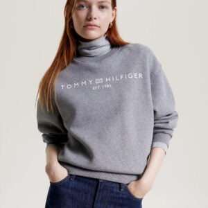 Tommy Hilfiger dámská šedá mikina  - XS (PJ8)