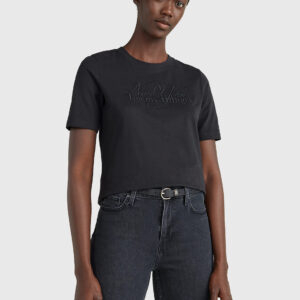 Tommy Hilfiger dámské černé tričko  - S (BDS)