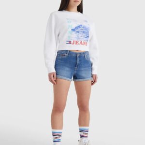 Tommy Jeans dámské modré džínové šortky - 28/NI (1A5)