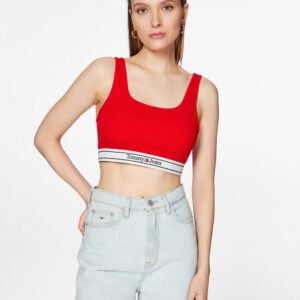 Tommy Jeans dámský červený top - XS (XNL)