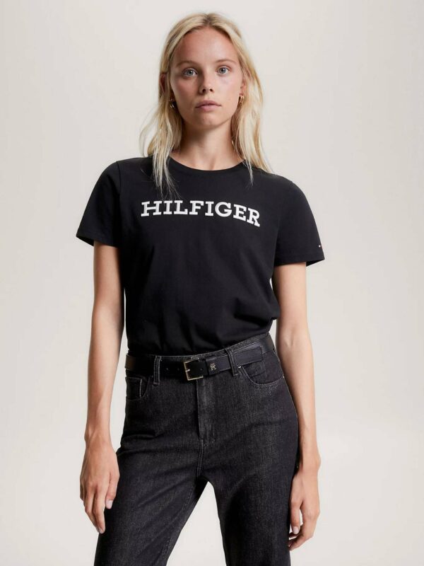 Tommy Hilfiger dámské černé tričko - XL (BDS)