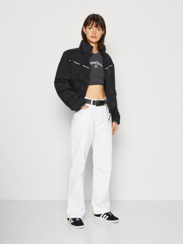 Tommy Jeans dámská černá bunda - M (BDS)