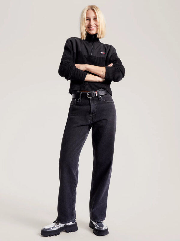 Tommy Jeans dámský černý svetr - XS (BDS)