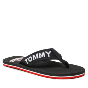 Tommy Jeans pánské černé žabky - 44 (BDS)