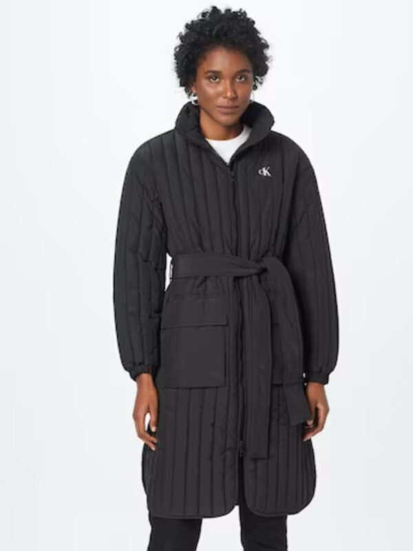 Calvin Klein dámský černý přechodný kabát - M (BEH)