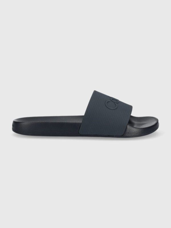 Calvin Klein pánské modré pantofle POOL SLIDE RUBBER - 44 (DW4)