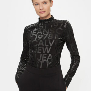 Calvin Klein dámské černé tričko s dlouhým rukávem - XS (0GL)