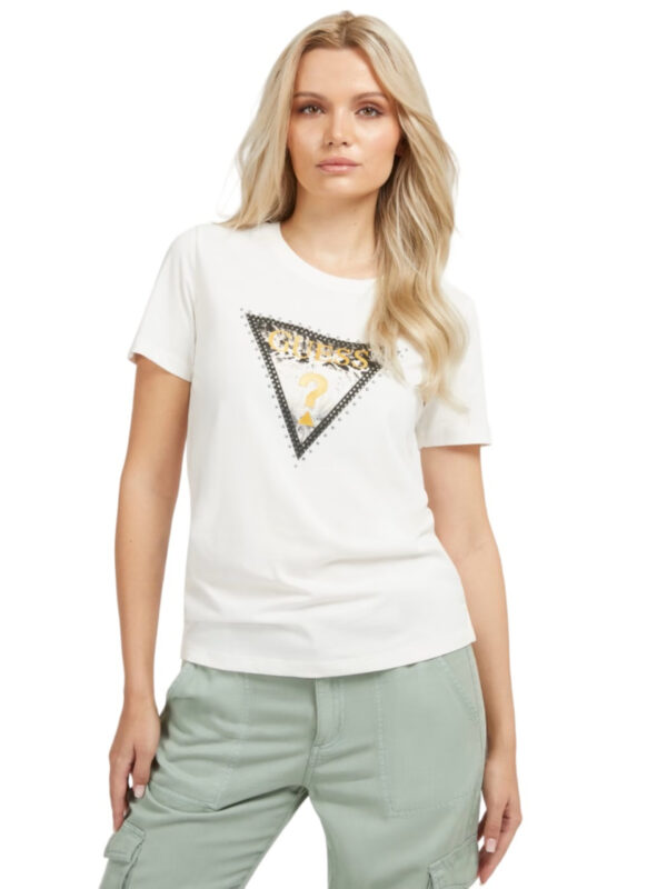 Guess dámské krémové tričko - XS (G012)