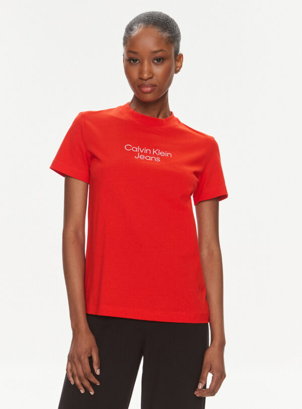 Calvin Klein dámské červené tričko - XL (XA7)
