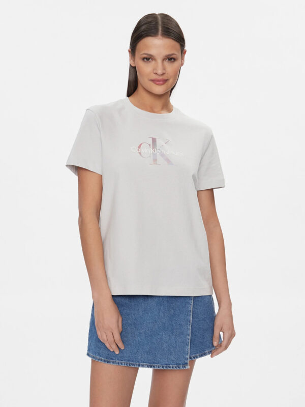 Calvin Klein dámské šedé tričko - XS (PC8)