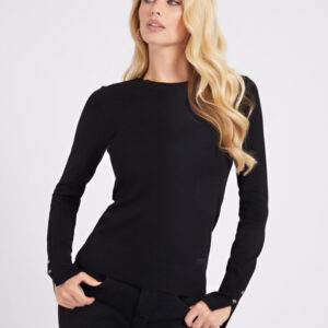 Guess dámský černý svetr - XL (JBLK)