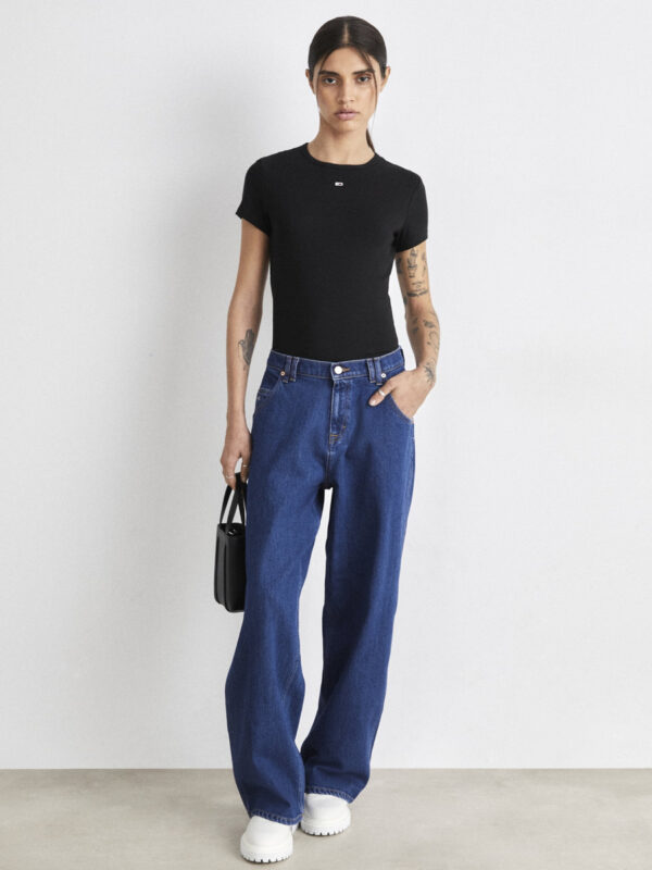 Tommy Jeans dámské černé tričko - XS (BDS)