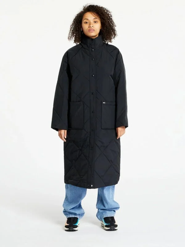 Tommy Jeans dámský černý kabát - XS (BDS)