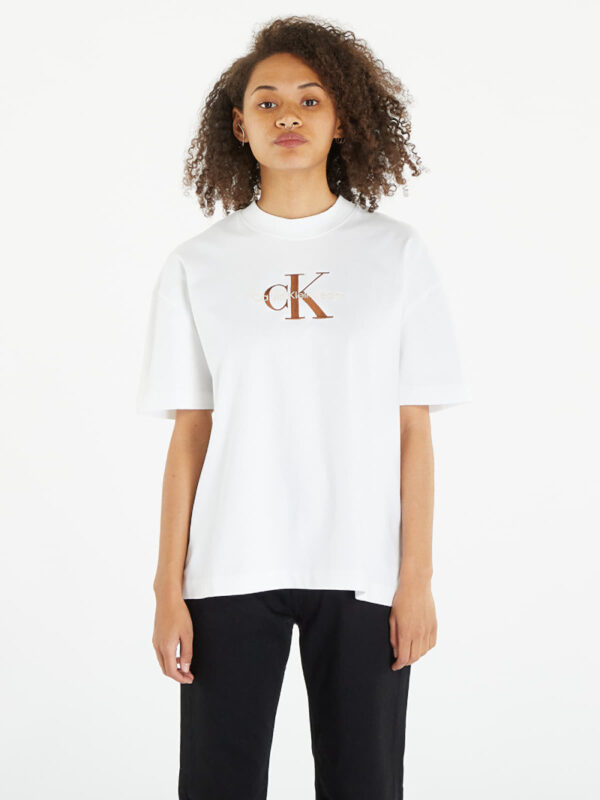 Calvin Klein dámské bílé tričko. - XL (YAF)