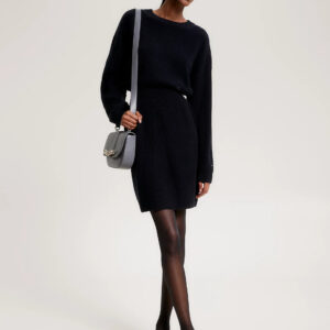 Tommy Hilfiger dámské černé úpletové šaty - XS/R (BDS)