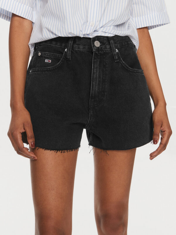 Tommy Jeans dámské černé džínové šortky - 32/NI (1BZ)
