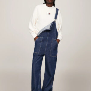Tommy Jeans dámský krémový svetr - S (YBH)