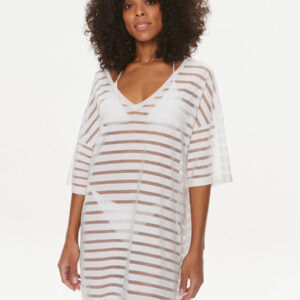 Calvin Klein dámské bílé plážové šaty  - XS (YCD)
