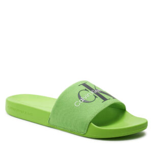 Calvin Klein pánské zelené pantofle - 46 (02O)