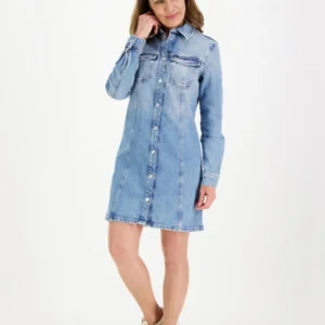 Tommy Jeans dámské riflové šaty - XS (1AB)