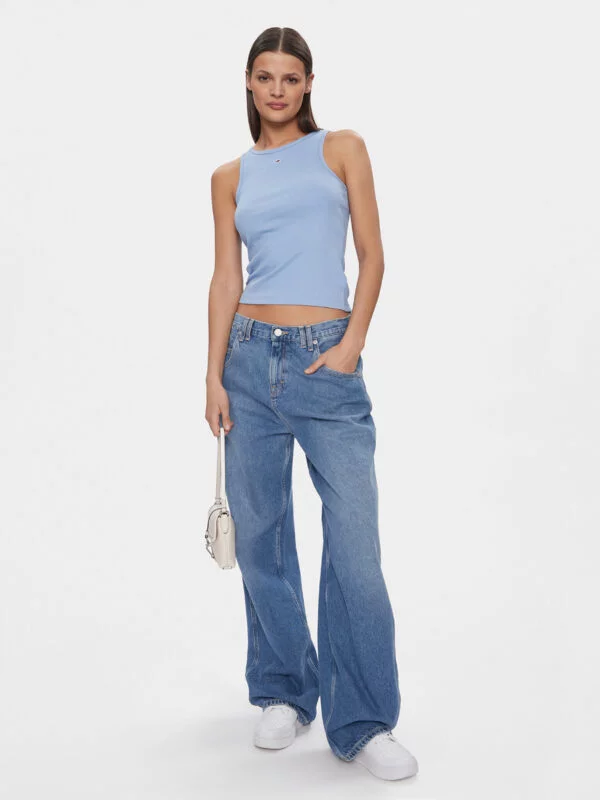 Tommy Jeans dámský světle modrý top - XS (C3S)
