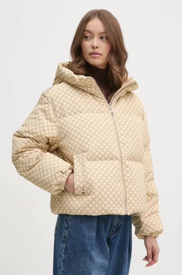 Tommy Hilfiger dámská vzorovaná bunda - M (0F6)