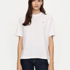 Tommy Hilfiger dámské bíle tričko - XXS (YCF)