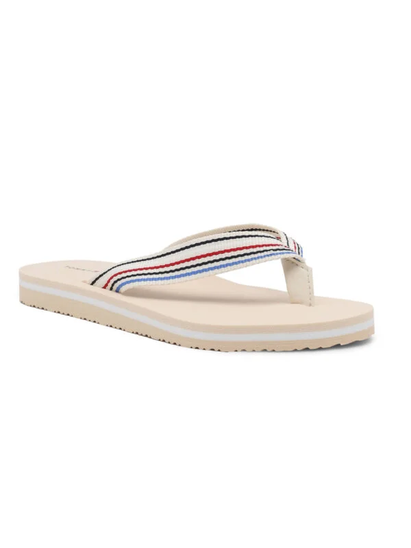 Tommy Hilfiger dámské krémové žabky - 40 (AEF)