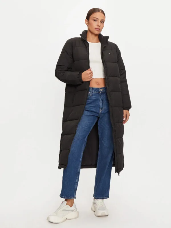 Tommy Jeans dámská černá bunda - XS (BDS)