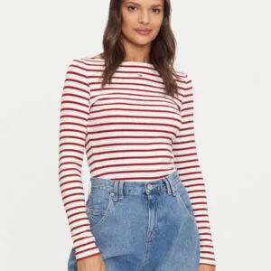 Tommy Jeans dámské pruhované tričko - M (XIT)