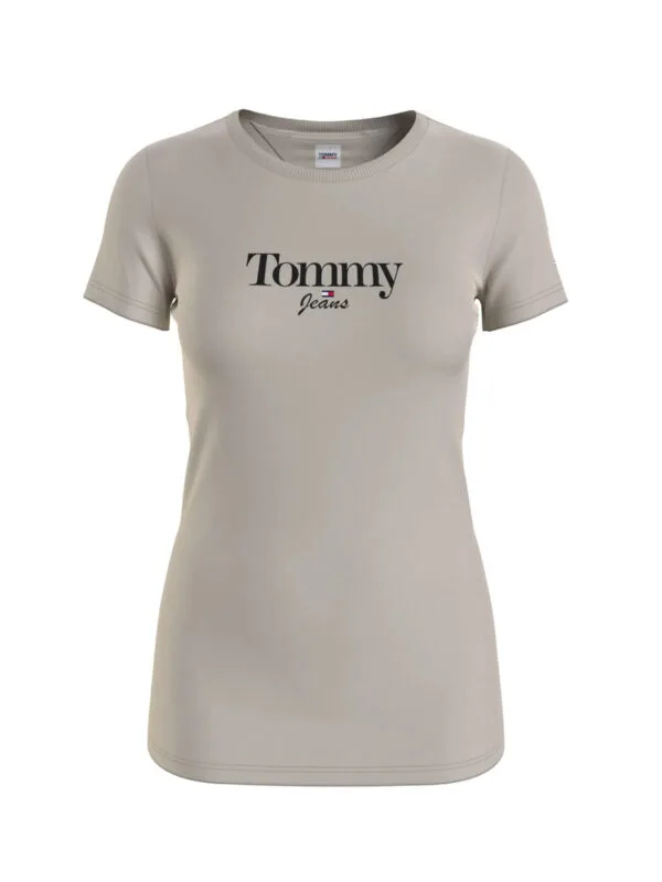 Tommy Jeans dámské béžové tričko - XS (ACE)