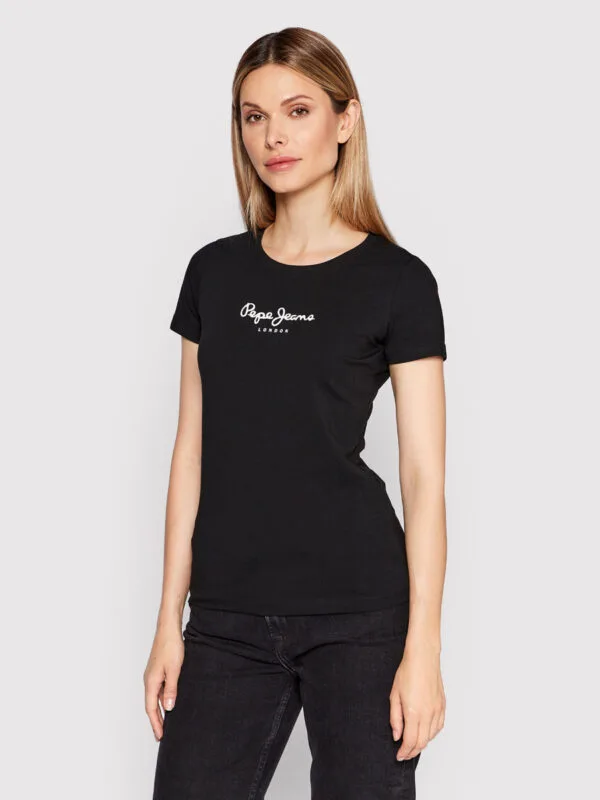 Pepe Jeans dámské černé tričko NEW VIRGINIA - XS (999)