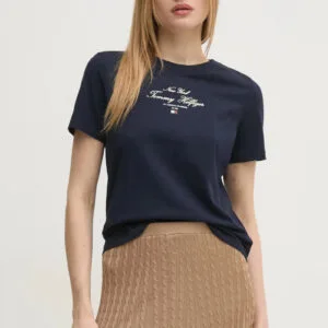 Tommy Hilfiger dámské tmavě modré triko - XS (C1G)