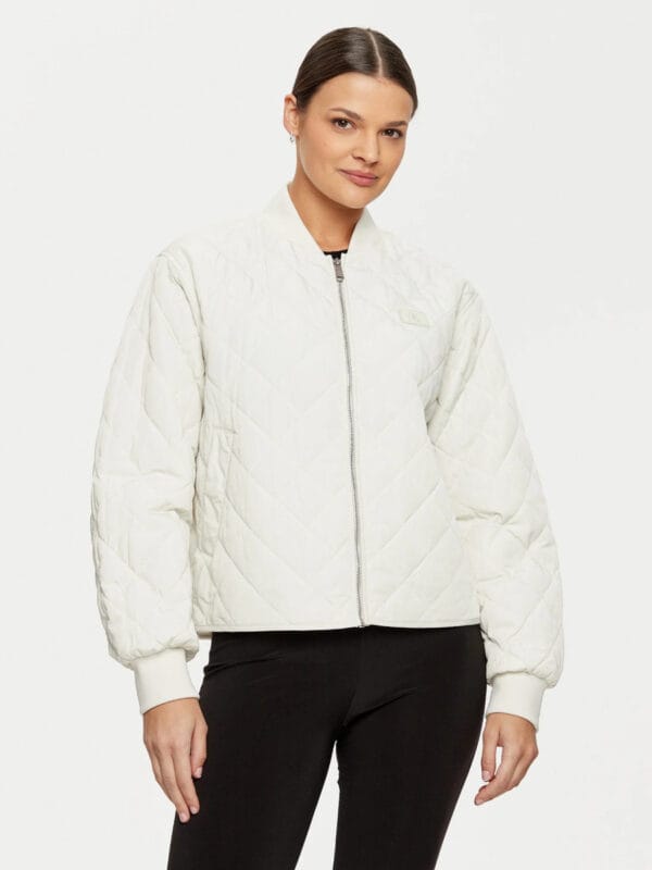 Calvin Klein dámská krémová bunda - S (YBI)