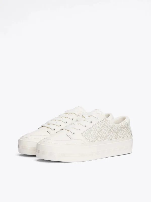 Tommy Hilfiger dámské krémové tenisky Monogram - 41 (Z00)