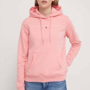 Tommy Jeans dámská růžová mikina - L (TIC)