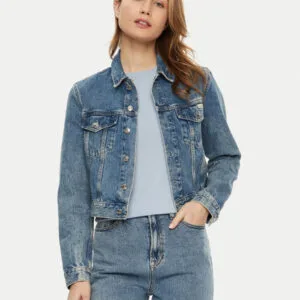 Calvin Klein dámská modrá džínová bunda - XL (1A4)