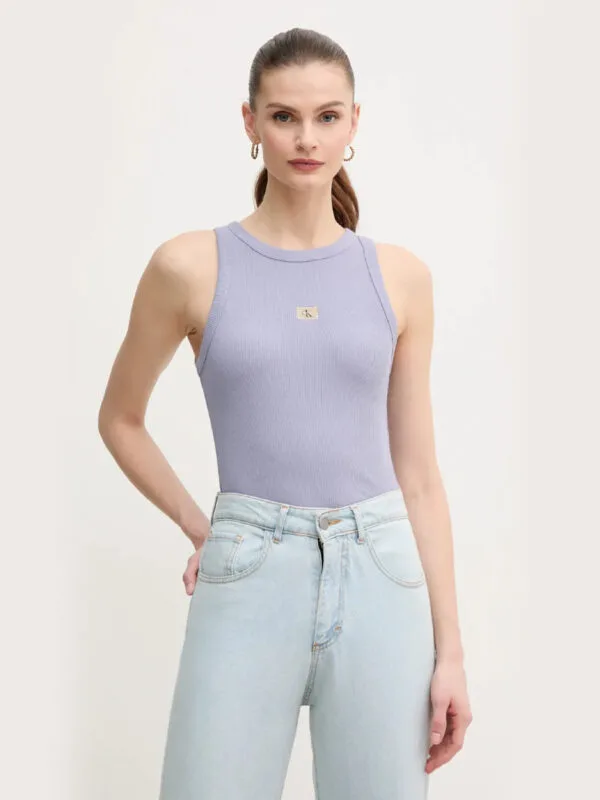Calvin Klein dámské fialové tílko - XS (VFV)