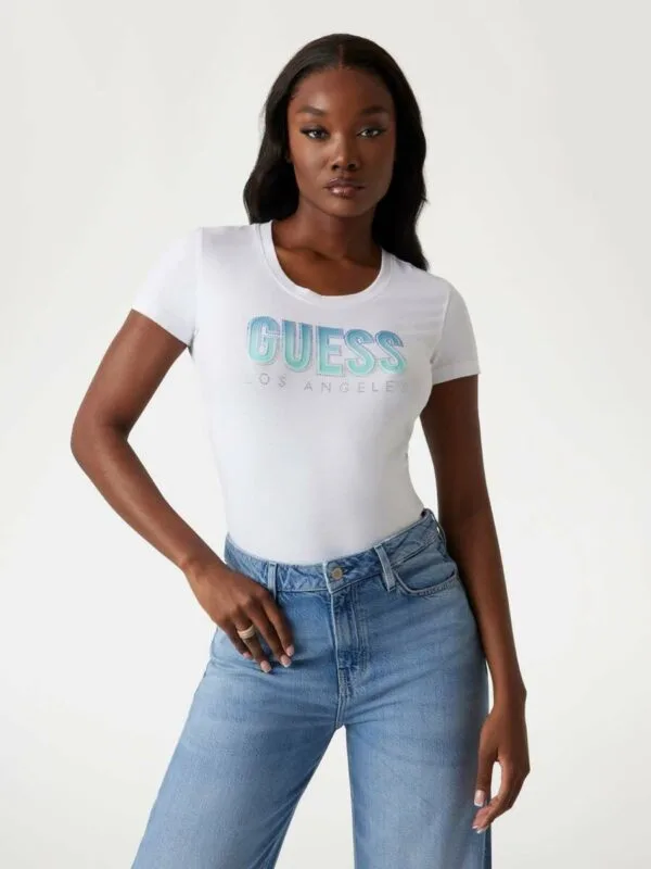 Guess dámské bílé tričko - XS (G011)
