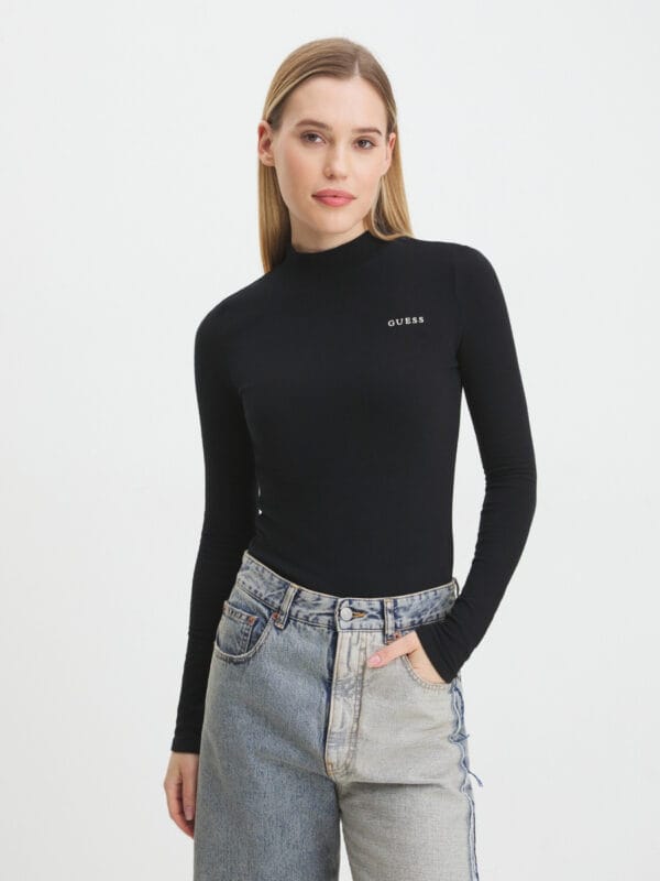 Guess dámské černé tričko - M (JBLK)