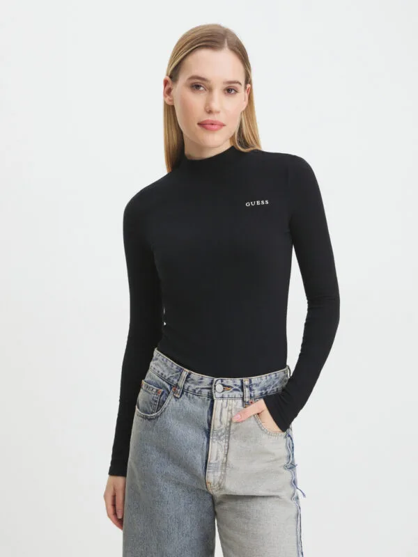 Guess dámské černé tričko - M (JBLK)