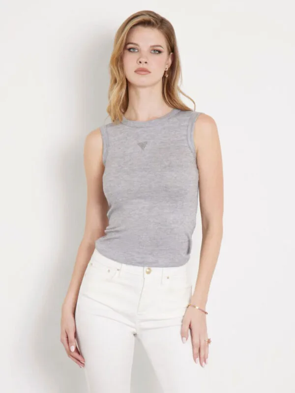 Guess dámský šedý top - XS (H90Z)