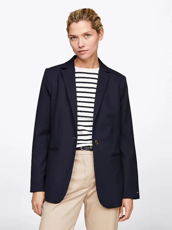 Tommy Hilfiger dámské tmavě modré sako - 38 (DW5)