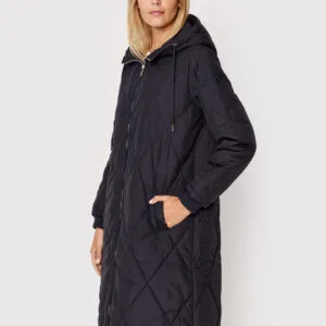 Tommy Hilfiger dámský tmavě modrý kabát  - S (DW5)